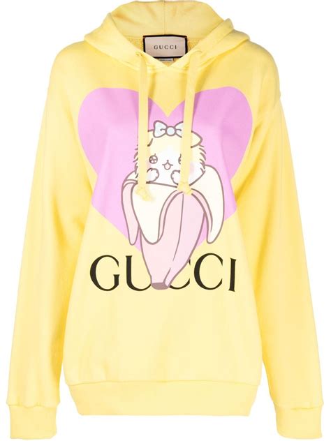 gucci banana hoodie|Gucci shopping bags.